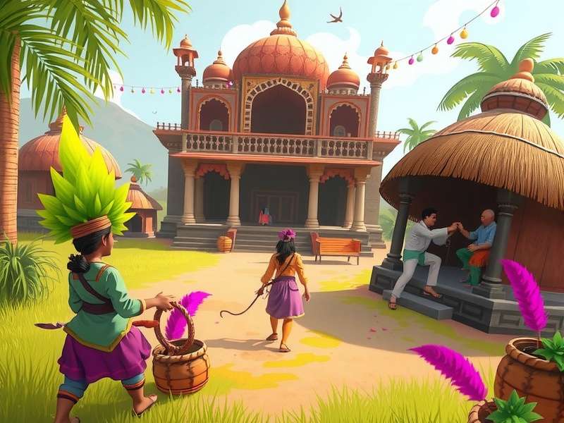 Holi Lively Quest Gameplay Screenshot